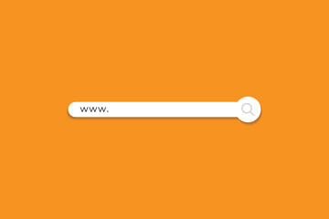 Web Browser, Search bar concept illustration