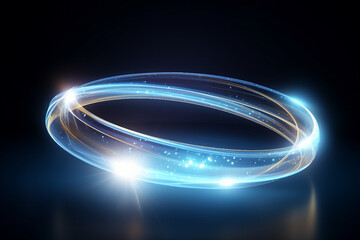 Generative ai collage image picture of magic mysterious swirl twirl portal ethereal world with neon effect