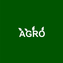 Agro Farm icon isolated on black background 