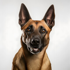 Obraz premium Belgian malinois isolated on white