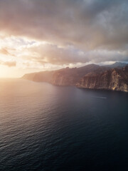 beautiful giant mountains and cliff Los Gigantes, Tenerife, Canary island