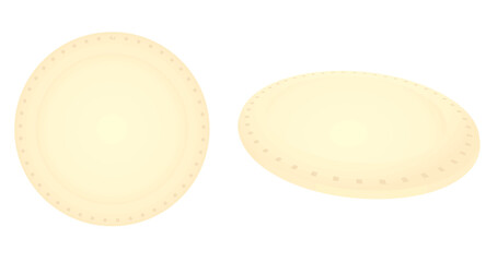 Face cotton pads. vector illustration