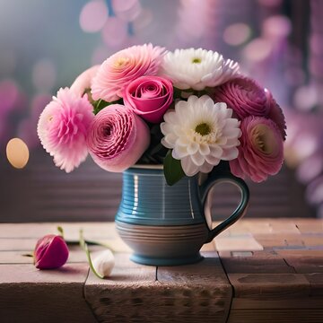 still life with flowers