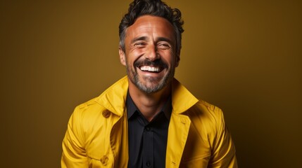 medium shot portrait photography of a pleased man