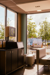 interior of fast food place