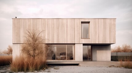 Peaceful house middle of the forest. Far away the city noise. Where you can live with your family safety and love. Generative AI Technology 
