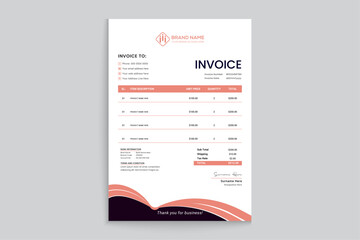 Modern letterhead template design