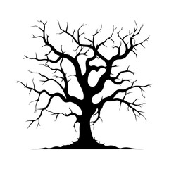 Spooky haunted tree