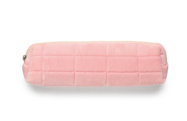 Stylish school pencil case isolated on white background