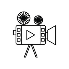 video camera icon design, illustration design