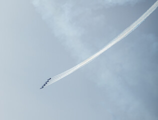 airplane in formation