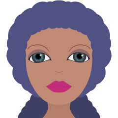 Portrait of a lady, digital illustration 