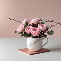 roses in a cup