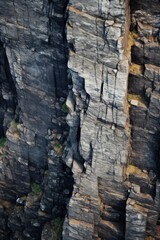 side view of a steep mountain side. rock formation. Slieve League - obrazy, fototapety, plakaty
