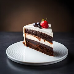 chocolate cake with cherry