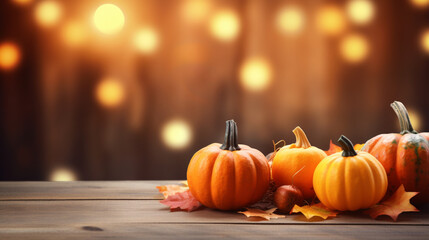 Happy fall autumn Halloween holiday thanksgiving background