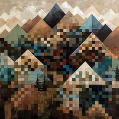 Fototapeta premium background made of blocks