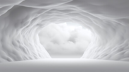 Obraz premium Exit from a Cloudy Cave