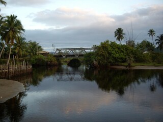 Fototapeta premium Bridge on a peaceful river