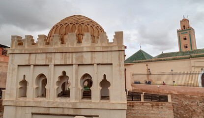 Fototapeta premium kouba Ba' Adiyn dans la médina de Marrakech