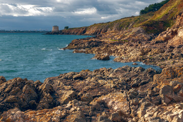 rocky coast of the sea