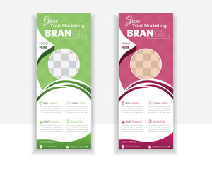 Roll Up Banner Design . business banner , medical banner design, travel banner design . 