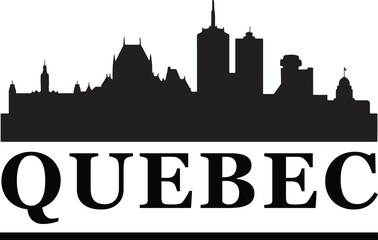 Fototapeta premium Quebec Skyline Vector