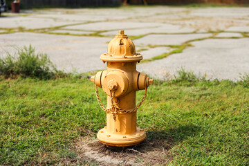 fire hydrant is a vital urban sentinel, standing ready to combat flames with its vibrant red hue....