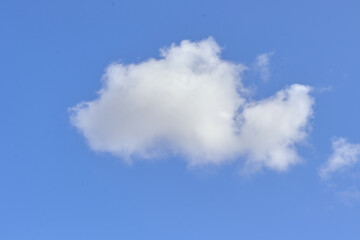 White cloud blue sky frame background 