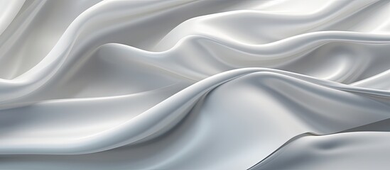 White satin fabric with a wavy surface in .