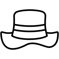 Hat icons, are often used in design, websites, or applications, banner, flyer to convey specific concepts related to fashion 