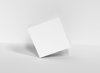 Naklejka premium Square Box Packaging Mockup