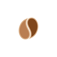 Isolated coffee bean icon Vector illustration