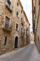 Fototapeta na wymiar Generic street view from the city of Girona in southern Catalonia, Spain