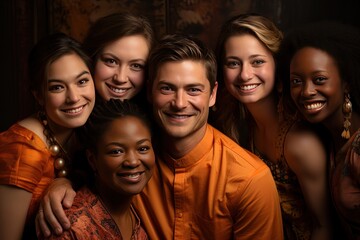 A diverse group of individuals standing side by side, exemplifying the richness of human diversity and the value of inclusivity