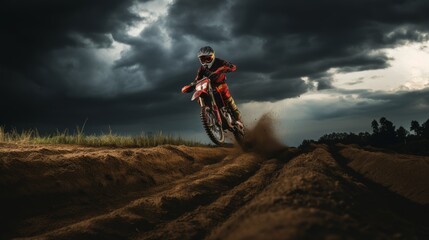 Naklejka premium mountain bike rider