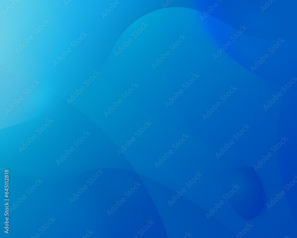 Poster light blue and blue flowing, fluid and transparent layered dynamic shapes and objects. abstract high
