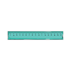 Isolated ruler School supply sketch icon Vector illustration