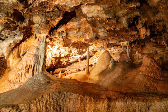 Inside Kents Cavern Prehistoric Caves near Torquay