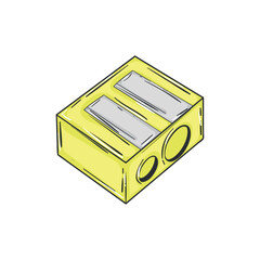 Isolated sharpener School supply sketch icon Vector illustration