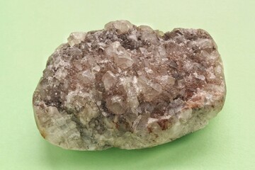 Natural amethyst druse geode mineral crystal unpolished semi-precious gemstone. Magic rock for...