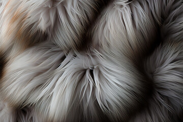 white fluffy fur, white fur textile texture background