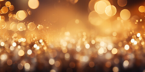 goldener Glitzerstaub als Hintergrund KI