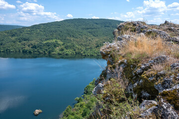 Obraz na płótnie Canvas Summer view of Pchelina Reservoir, Bulgaria