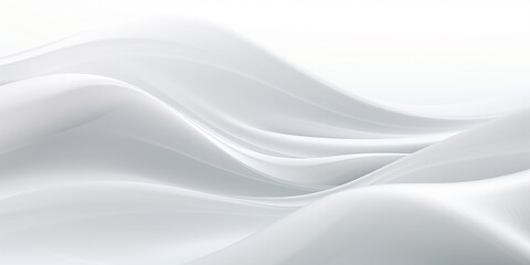 White abstract background with smooth lines in it.  Ilustration for your design