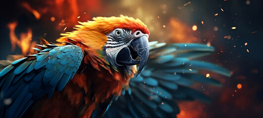 Macaw. Generative AI. © AL Pires