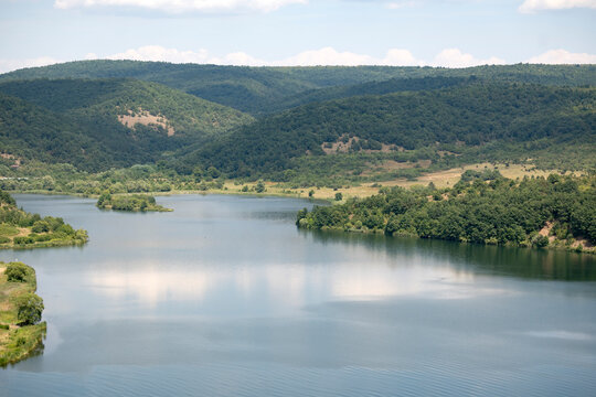 Summer view of Pchelina Reservoir, Bulgaria