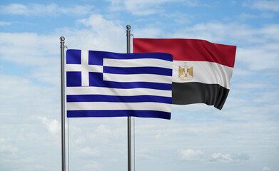 Egypt and Greece flag