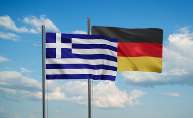 Germany and Greece flag