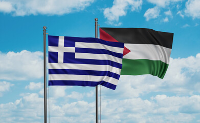 Palestine and Greece flag